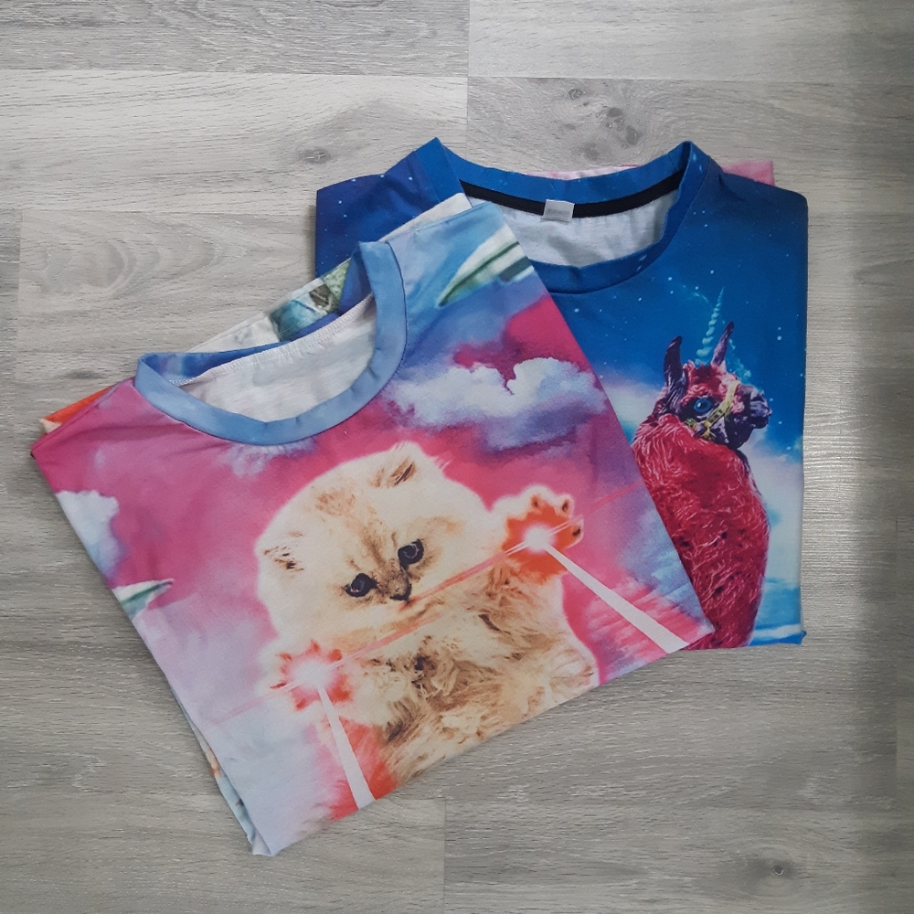 Pair of GUC Novelty T-shirts